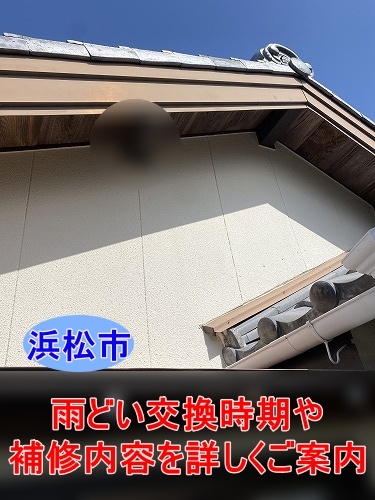 浜松市で古い樋のメンテナンス方法をご提案、 雨どい交換時期や補修内容を詳しく解説